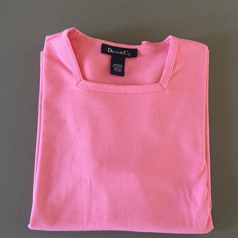 Denim & Co. with matching skirt Top-NWOT - Picture 4 of 9